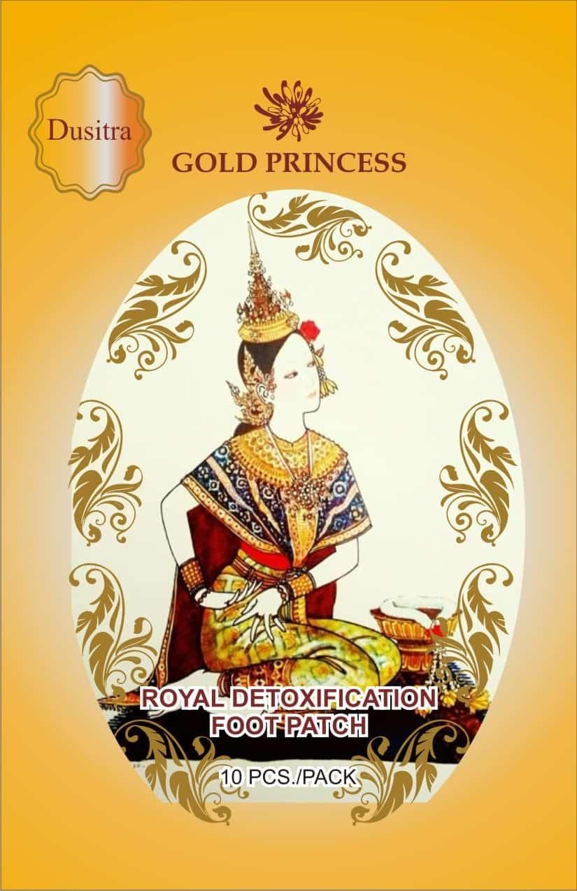 10 Pcs Gold Princess Royal Detoxification Foot Patch
