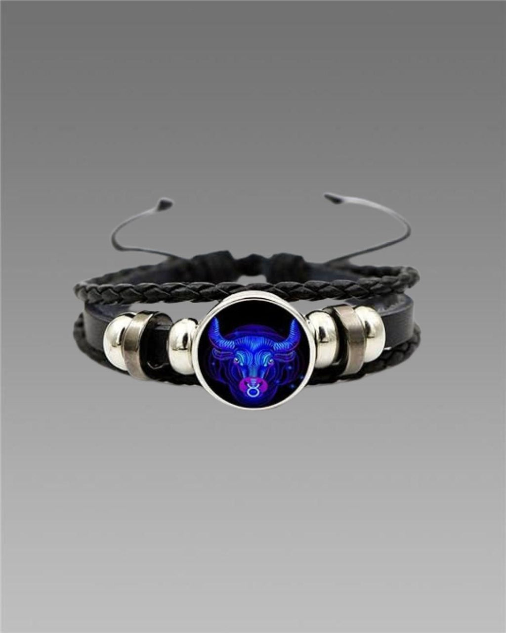 🔥Zodiac Constellation Black Leather Guardian Bracelet 🔥