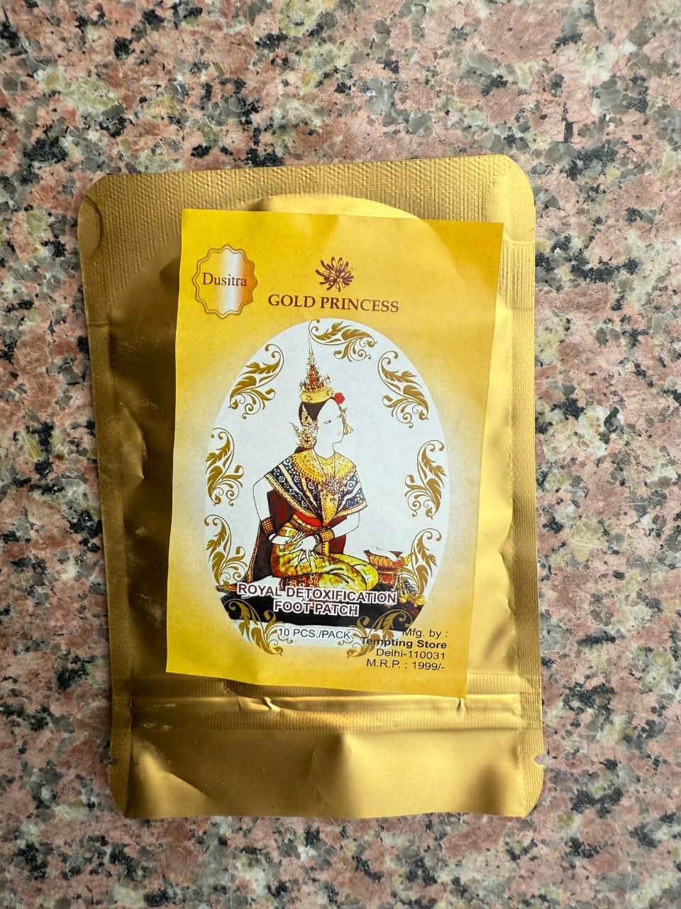 10 Pcs Gold Princess Royal Detoxification Foot Patch